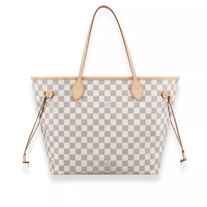 LOUIS VUITTON NEVERFULL DAMIER AZUR MM BAG