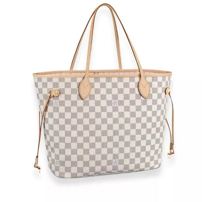 LOUIS VUITTON NEVERFULL DAMIER AZUR MM BAG
