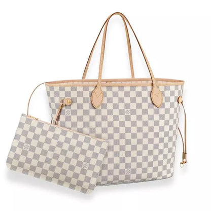 LOUIS VUITTON NEVERFULL DAMIER AZUR MM BAG