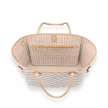 LOUIS VUITTON NEVERFULL DAMIER AZUR MM BAG