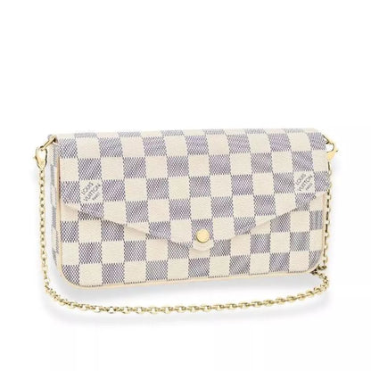 BOLSO POCHETTE LOUIS VUITTON FÉLICIE DAMIER AZUR