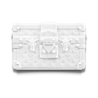 LOUIS VUITTON WHITE PETITE MALLE PORCELAIN VASE
