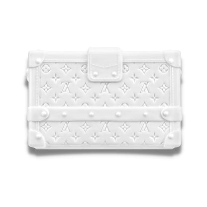LOUIS VUITTON WHITE PETITE MALLE PORCELAIN VASE