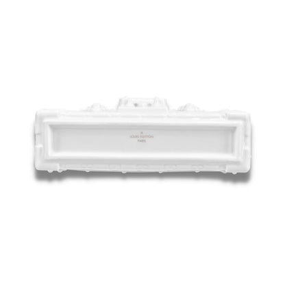 LOUIS VUITTON WHITE PETITE MALLE PORCELAIN VASE