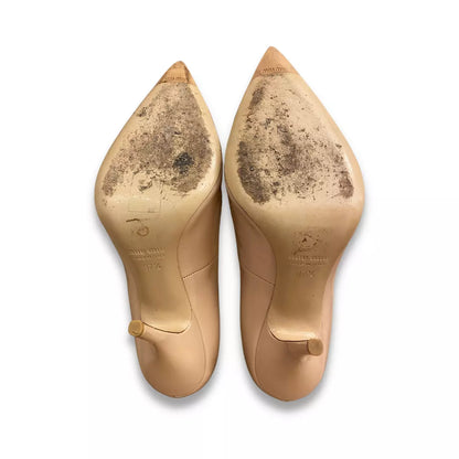 MIU MIU BEIGE PEARLS STILETTOS