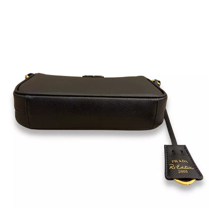 BOLSO DE HOMBRO Prada REEDICIÓN NEGRA 2000