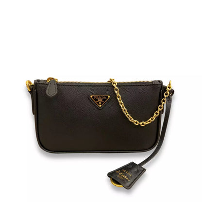 BOLSO DE HOMBRO Prada REEDICIÓN NEGRA 2000