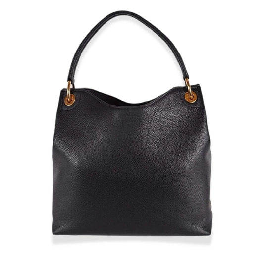 Bolso tote Prada de piel negra con logo Vitelo Phoenix