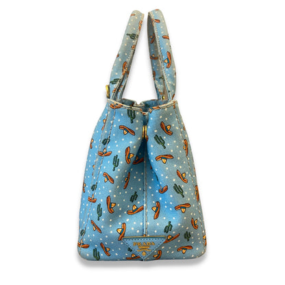 Prada SOMBRERO PRINT CANAPA TOTE BAG