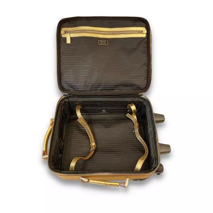 Prada GOLD LEATHER SUITCASE BAG