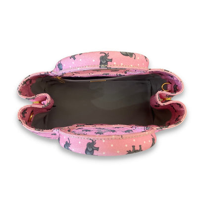 Bolso tote Prada Canapa con elefantes rosas