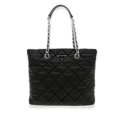 Prada BOLSO TOTE TESSUTO IMPUNTU DE NYLON NEGRO