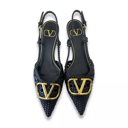 VALENTINO BLACK VLOGO SIGNATURE PUMPS