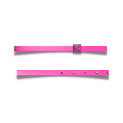 VALENTINO PINK PP ONE STUD THIN BELT