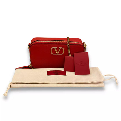 VALENTINO MINI VLOGO PIEL ROJO