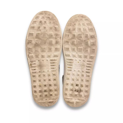 VALENTINO SILVER OPEN GLITTER SNEAKER