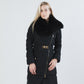 VERSACE BLACK FOX FUR COLLAR JACKET