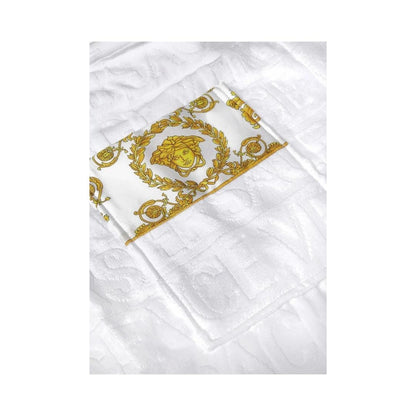 Versace WHITE COTTON I LOVE BAROQUE BATHROBE