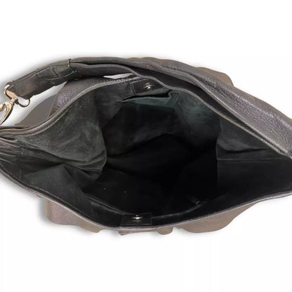 YVES SAINT LAUREN YSL BLACK SUEDE SAINT TROPEZ BAG