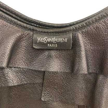 YVES SAINT LAUREN YSL BLACK SUEDE SAINT TROPEZ BAG